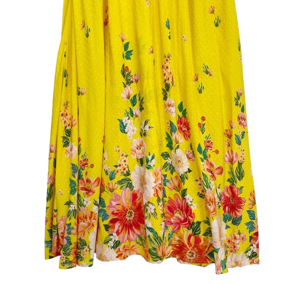 FARM RIO Floral Flutter Sleeve Faux Wrap V Neck Samara Maxi Dress SOLD - Picture 10 of 15